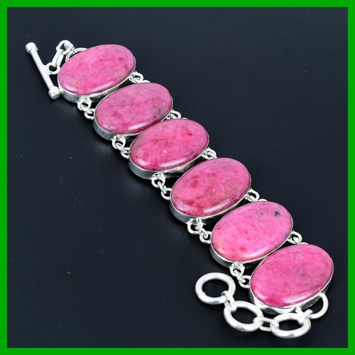 VALENTINO Bracciale catena regalo figlia pietra preziosa rodonite argento sterling vendita giorno donna