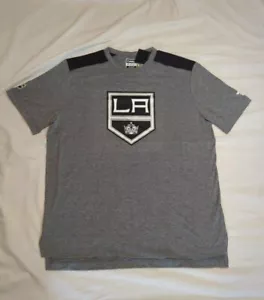 Men's Fanatics Grey Los Angeles Kings New Primary Logo T-Shirt - Picture 1 of 10