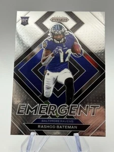 2021 Panini Prizm Emergent Rashod Bateman Rookie Baltimore Ravens #E-10 Insert - Picture 1 of 2
