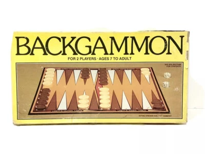 Vintage Backgammon Board Game 1981 100% Complete Original Box W/ Instructions - Image 1 of 4
