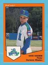1989 Minor League David Goodwin -- Charleston Wheelers -- Box 183
