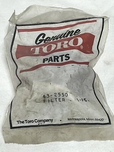 NOS Original Toro 43-2550 Rasenmäher Teil Pumpe Filter OEM - Bild 1 von 5