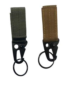 Pair of molle kit bag belt clasp clips and hook and loop strap for molle bergen - Picture 1 of 3