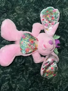 Peppermint Rose Candy Blossom Pink Bunny Lollipop Posey Plush Vintage - Picture 1 of 10