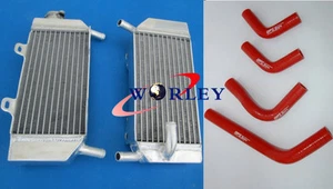 Aluminum Radiator + HOSE For HONDA CRF250X CRF250R 04-09 2005 2006 2007 2008 - Picture 1 of 9