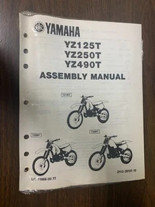 New OEM Yamaha Assembly Manual Book YZ125T YZ250T YZ490T LIT-11666-05-72 OMB6 - Picture 1 of 2