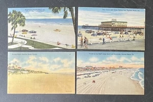 Linen Postcard Daytona Beach, Florida Lot Of 4 - Picture 1 of 2