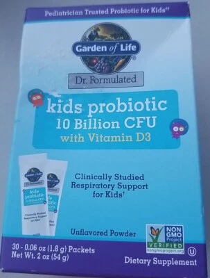 Garden Of Life Dr. Formulated Kids Probiotic Vitamin D3 30 Packets 01/2026 - Image 1 of 4
