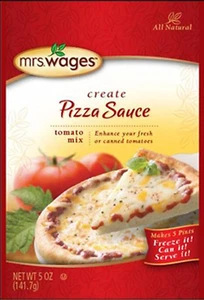 Mrs. Wages Pizza Sauce Tomato Canning Mix, 5 Ounce Package (Value Case of 12 Pac - Picture 1 of 12