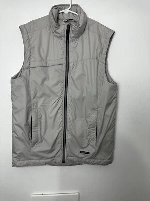 Merrell Vest Jacket Puffer Mens Large Full Zip Gray Quilted Outdoors Warm/Dry M* - Image 1 of 4