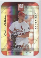 2002 Donruss Elite Turn of the Century Die-Cut /100 Jason Simontacchi Rookie RC