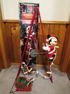 Mr. Christmas Climbing Mickey Mouse Ladder Music Lights DOES NOT CLIMB 1995 - Picture 1 of 12
