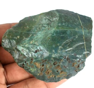 608 Karat natürlicher afrikanischer grüner Malachit Chrysokoll Edelstein grobes Exemplar - Bild 1 von 5