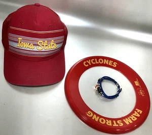 Sombrero de camionero de malla bordado con cierre a presión para ciclones del estado de Iowa, anillo pulsera volador - Imagen 1 de 19