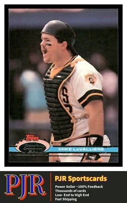 1991 Stadium Club #279a Mike LaValliere Pittsburgh Pirates Extra 35% Off 4+ - Image 1 of 2