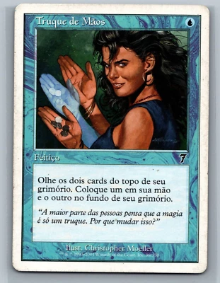 Magic The Gathering PORTUGUESE 7th Edition Sleight of Hand #98/350 MTG TCG CCG - Image 1 of 2