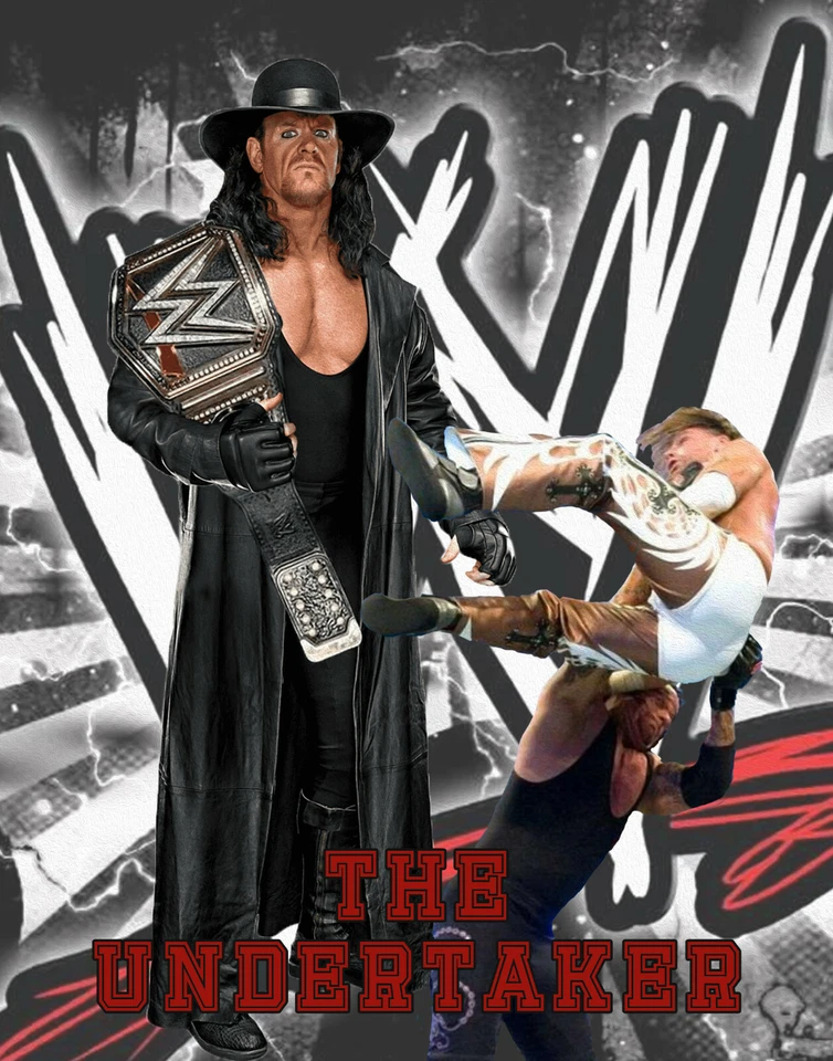 Impresión litográfica WWE de The Undertaker 11 x 14 Foto 1 de 1