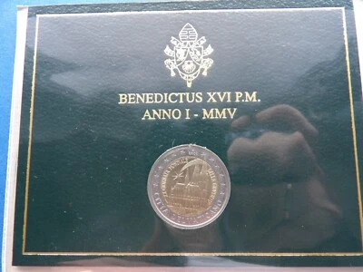 Vaticano 2005 moneda de 2 euros BU XX Jornada Mundial de la Juventud en Colonia Foto 1 de 4