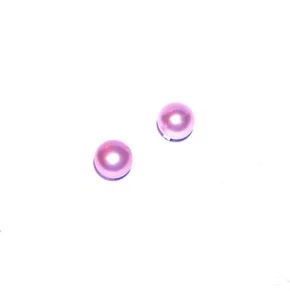 OHRRINGE Ohrstecker ST 7mm Süßwasser WUNDERSCHÖN HELL LAVENDEL ROSA PERLEN - Bild 1 von 1