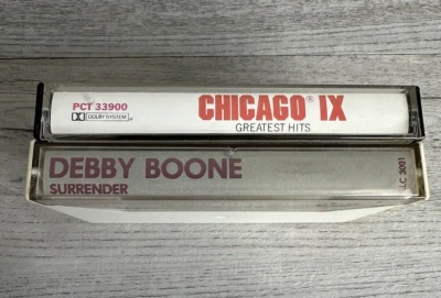 Vintage Lot of 2 Various Cassette Tapes Chicago IX & Debby Boone Foto 1 de 4