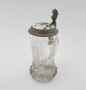 Glas-, Bierkrug "Hoch lebe die edle Bier Brauerei", 19.Jh. - Picture 1 of 11