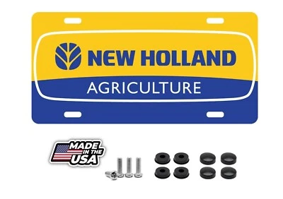 New Holland Agriculture Tractor IMCA NHRA USRA License Plate - Image 1 of 4