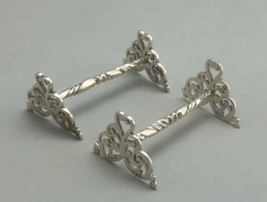Antike passende Silber Messerbänkchen Josiah William London 1905 18 FLZX - Bild 1 von 3