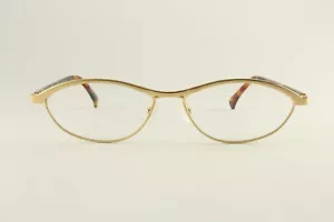 Vintage authentische Mikli 2131 9181 Schildkröte Gold 56 mm Rahmen Brille RX-fähig - Bild 1 von 5