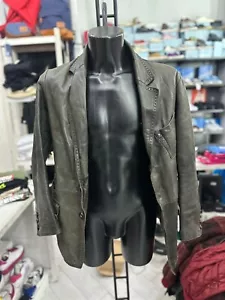 GUESS Lederjacke Gebraucht Man Tgl Grün LLV483 - Bild 1 von 16