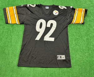 Vintage 90s Jason Gildon Pittsburgh Steelers #92 Starter Jersey Mens Size Large - Picture 1 of 4