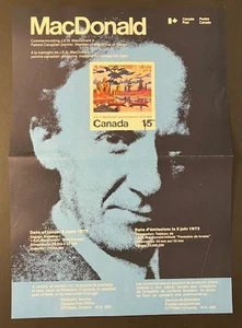 Canada post office new issue poster 1973 J E H MacDonald, Group of 7 artist [752 - Picture 1 of 1