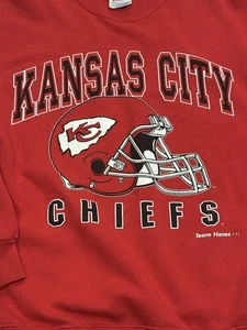 Vintage Kansas City Chiefs 90’s Hanes Activewear Sweater Large Herren - Bild 1 von 3