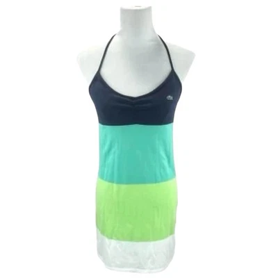 Vestido de sol halter vintage Y2K Lacoste sin mangas cuello en V para mujer talla 34/XS Foto 1 de 4