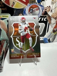 Xavier Worthy 2024 Panini Select Certificato 8 Rookie RC Chiefs Inserto Base - Foto 1 di 2