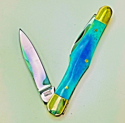 CUBIERTOS ESCARCHA 3.5" Largo COUNTRY WHITTLER con Asas BLUE BONE -- (NUEVOS en CAJA) Foto 1 de 4