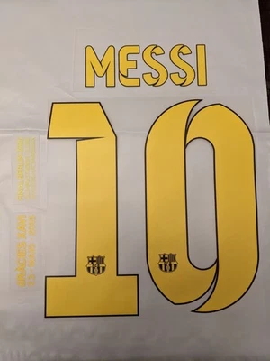2014-15 MESSI 10 Barcelona Home Set Nombre y Número Liga Liga Liga UCL + 6 RACIES Foto 1 de 4