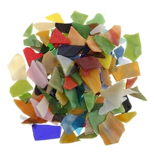 200g Assorted Irregular Glass Pieces Mosaic Tile Tessera For - Picture 1 of 6