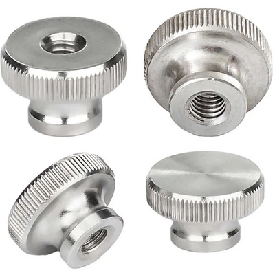 M3 M4 M5 M6 M8 M10 M12 Rändelmutter Hohe Form Edelstahl Rändelmuttern Rundmutter - Bild 1 von 4