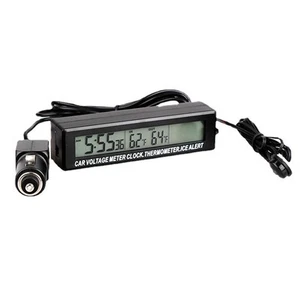 3 in 1 Electronic Car Clock Temperature Measurement Battery Voltage Indicator - Picture 1 of 17
