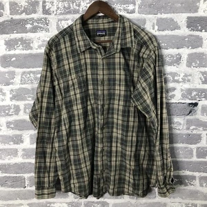 Patagonia Shirt Mens Large Plaid Organic Cotton Button Up Long Sleeve Casual - Picture 1 of 12
