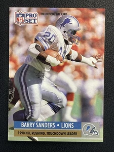 1991 Pro Set - Detroit Lions League Leader Barry Sanders #10 - Picture 1 of 2