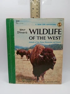 Wildlife Of The West, Golden Library Library 1958 VINTAGE WALT DISNEY - Picture 1 of 11