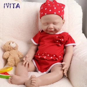IVITA 20"" Silicona para Dormir Bebé Niña Cuerpo Completo Silicona Muñeca Renacida Regalo de Navidad - Imagen 1 de 13