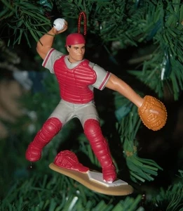 Ivan Rodriguez Texas Rangers Christmas Tree Ornament Baseball #7 HOF Catcher 4" - Picture 1 of 1