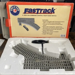 LIONEL 6-16825 Fastrack O Scale O36 Command Control Right Hand Switch(for Parts) - Picture 1 of 4