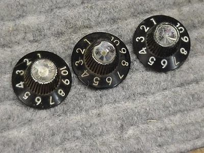 Perillas amplificador Fender Blackface 1963-67... 3 perillas Foto 1 de 4