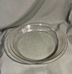 Vintage 50's era Pyrex #209 Clear Glass 9” Pie Pan - Picture 1 of 3