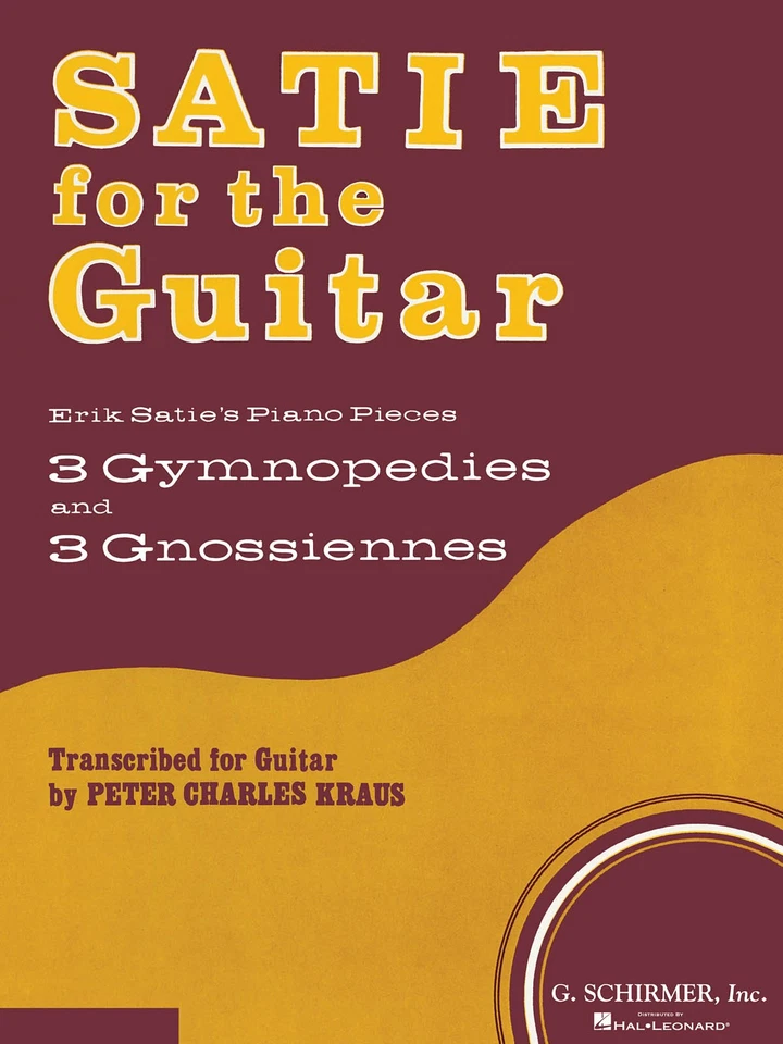 Erik Satie for the Guitar Classical Solo Sheet Music 3 Gymnopedies 3 Gnossiennes - Image 1 of 1