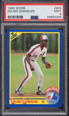 Score DELINO DeSHIELDS 1990 Rookie #645 PSA 9 como nuevo Foto 1 de 2