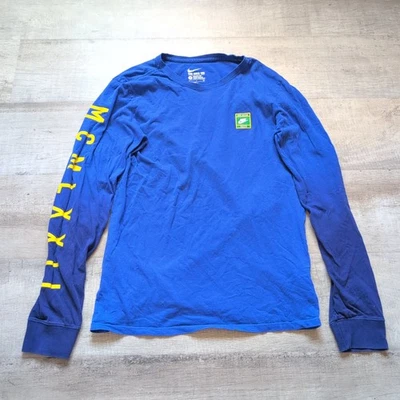 Camiseta De Colección Nike Running No Ducor Duco Manga Larga Para Hombre Talla Pequeña S Azul Foto 1 de 4